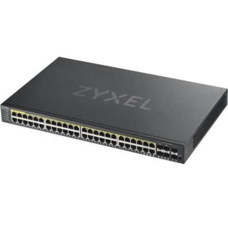 Zyxel gs1920-48hpv2 48-port gbe smart managed poe switch 4x gbe combo (rj45/sfp)