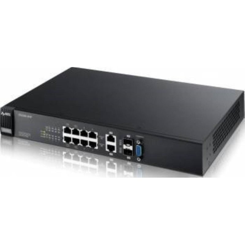 Zyxel gs2210-8hp 8-port gbe l2 poe switch separate 2x gbe combo (rj45/sfp) port