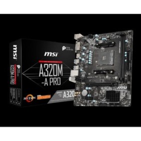 Placa de baza msi socket am4 a320m-a pro ddr4 memory: 1866/ 2133/ 2400/ 2667/ 2933(oc)/