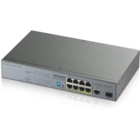 Zyxel gs1300-10hp-eu0101 10-port switch 9x 100/1000 mbps (8x poe) 802.3at 1x gigabit sfp unmanaged.