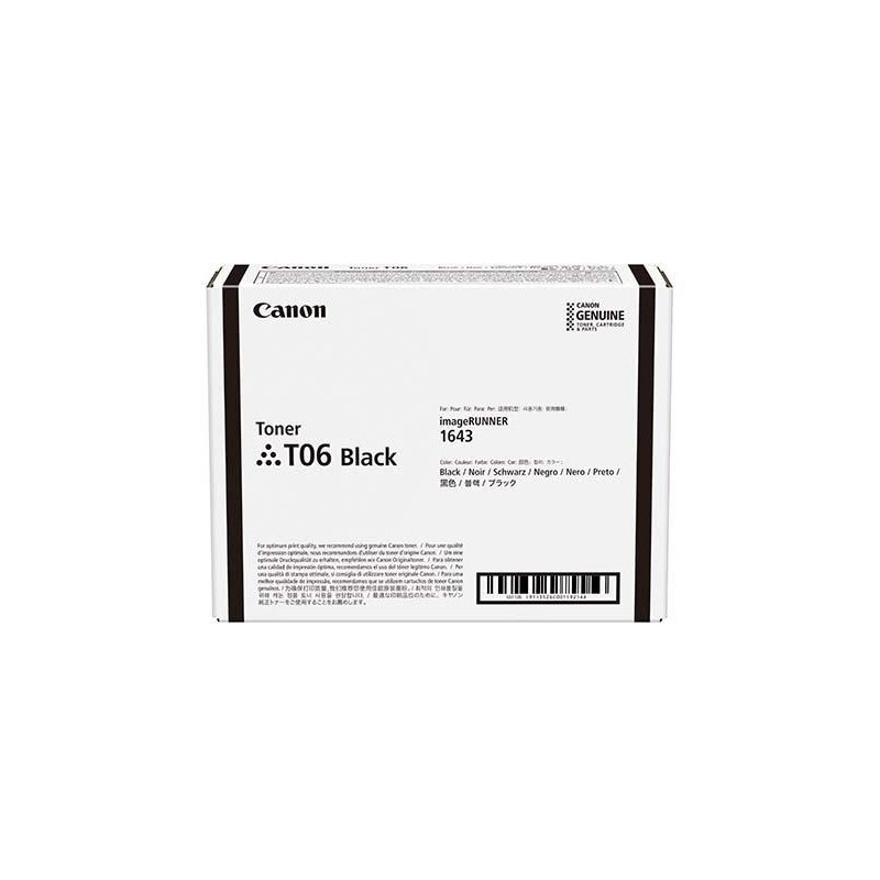 Toner canon crg-t06 black 20.5k pagini pentru ir advance 1643i/1643if.