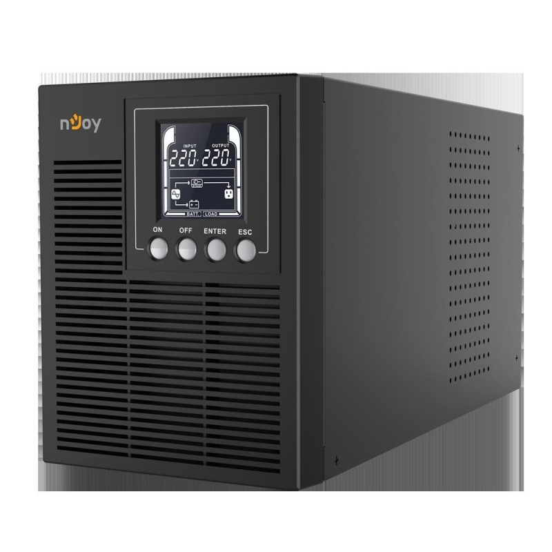 Ups njoy echo pro 1000 1000 va/800 w on-line led 3 prize schuko cu protectiem