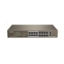 Tenda switch tef1118p-16-150w 16-port 10/100mbps + 2 gigabit + 1 sfp 16 * 10/100 mbps