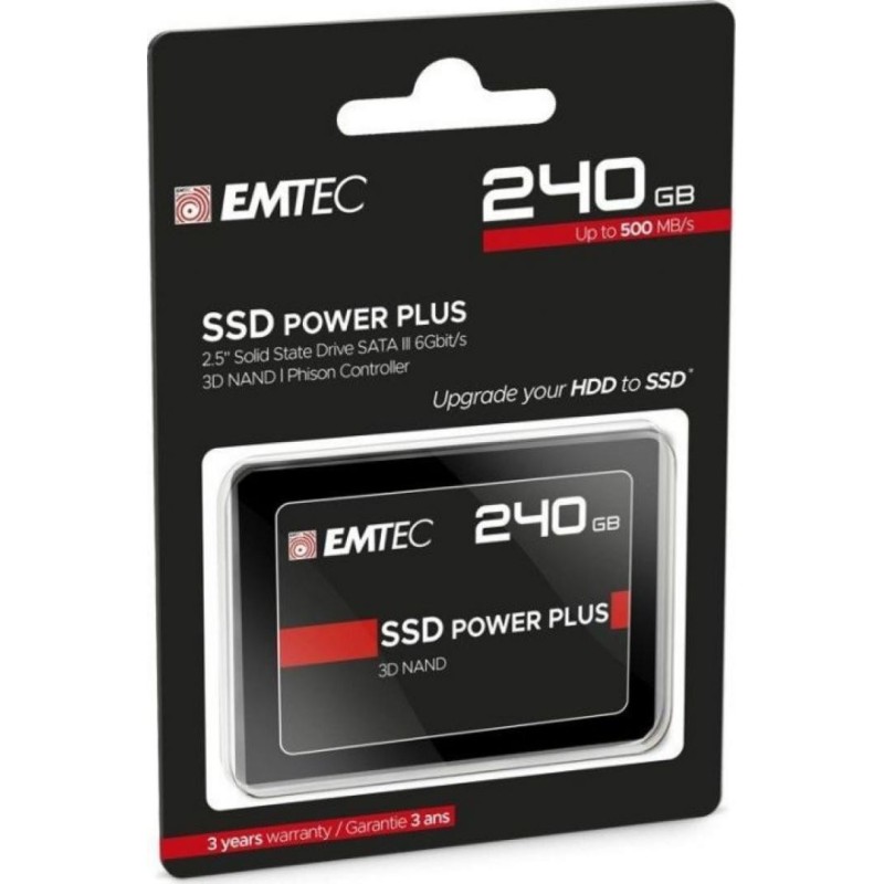 Ssd emtec x150 240gb sata 2.5 r/w speed 520mbs/5000mbs