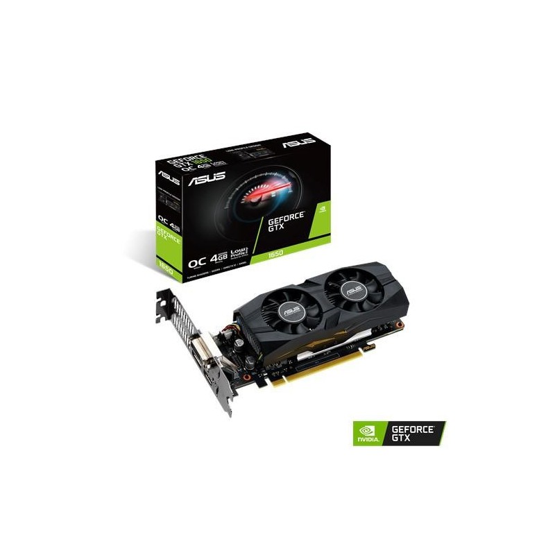 Placa video asus geforce® gtx 1650 oc edition 4gb gddr5 / gtx1650-o4g- lp-brk graphics engine