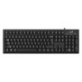 Tastatura genius kb-100 black cu fir (1.5m) interfata usb format standard cu taste numerice us