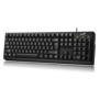 Tastatura genius kb-100 black cu fir (1.5m) interfata usb format standard cu taste numerice us