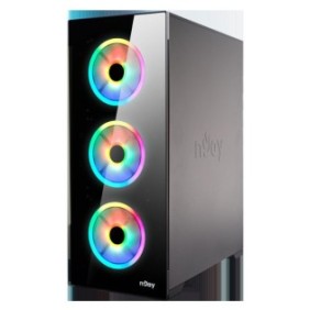 Carcasa njoy arlow fara sursa middle tower atx 3 x usb3.0 hd audio vent. incluse: