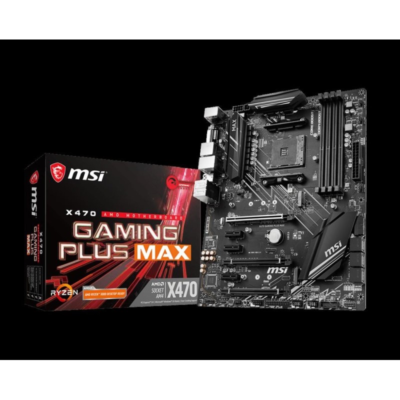 Placa de baza msi socket am4 x470 gaming plus max  model name x470 gaming plus