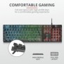 Tastatura trust gxt 835 azor illuminated gaming keyboard  specifications general key technology membrane height of