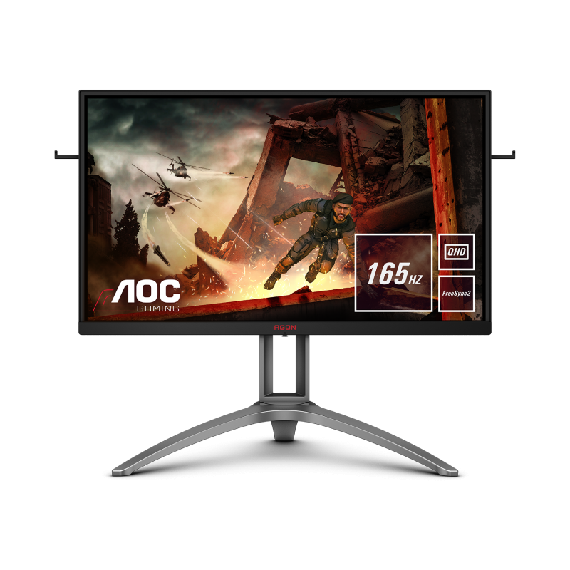 Monitor 27 aoc ag273qx gaming va 16:9 qhd 2560x1440 165 hz wled1 ms 400 cd/m2