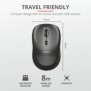 Mouse fara fir trust yvi wireless mouse - black  specifications general height of main product