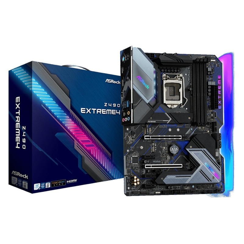 Placa de baza asrock z490 extreme4 socket lga 1200  ‧supports 10th gen and future generation