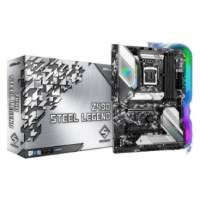 Placa de baza asrock z490 steel legend lga 1200  supports 10th gen and future generation