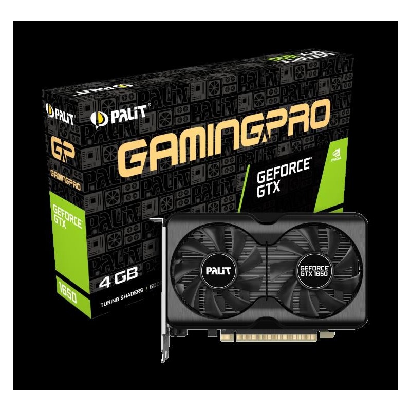 Placa video palit geforce gtx1650 gamingpro 4g gddr6 dp2 ne6165001bg1- 1175a  specifications  memory amount 4g