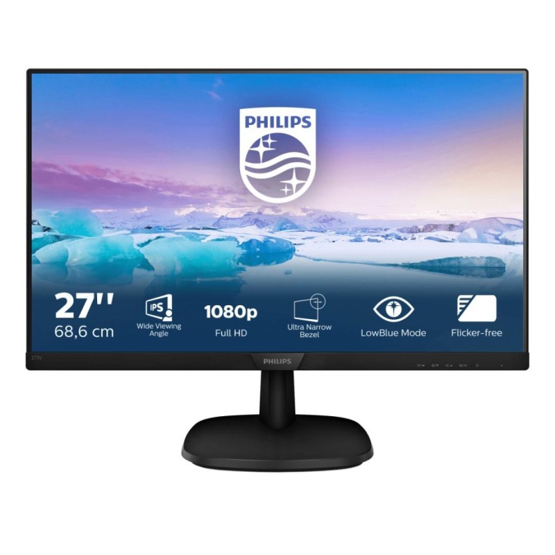 Monitor 27 philips 273v7qjab fhd 1920*1080 ips 16:9 75 hz wled 4ms 250 cd/m2 178/178