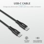 Cablu incarcare trust ndura usb-c to usb-c cable 1m  specifications general total weight 25 g