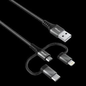 Cablu incarcare trust keyla extra-strong 3-in-1 usb cable 1m  specifications general total weight 25 g