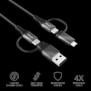 Cablu incarcare trust keyla extra-strong 4-in-1 usb cable 1m  specifications general total weight 30 g