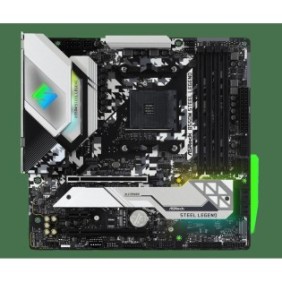 Placa de baza asrock socket am4 b550m steel legend  supports 3rd gen amd am4 ryzen™