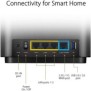 Asus tri band large home mesh zenwifi system xt8 2 pack black 1.5 ghz quad-