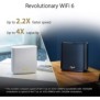 Asus tri band large home mesh zenwifi system xt8 2 pack black 1.5 ghz quad-