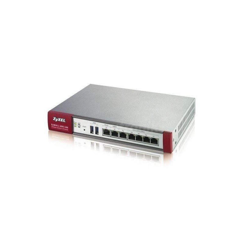 Zyxel usgflex100 security gateway 10/100/1000 mbps rj-45 ports 4 x lan/dmz 1 x wan 1