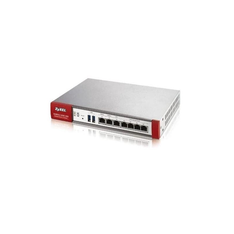 Zyxel usgflex200 security gateway 10/100/1000 mbps rj-45 ports 4 x lan/dmz 2 x wan 1