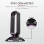 Suport casti trust gxt 265 cintar rgb headset stand  specifications general number of usb ports