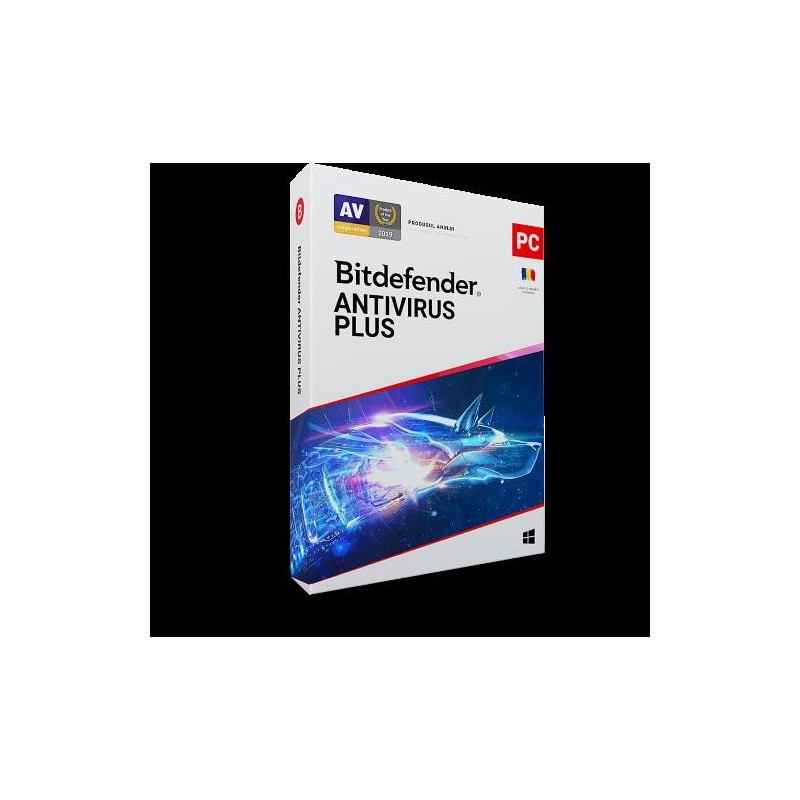 Licenta retail bitdefender antivirus plus - protectie de bazapentru pc-uri windows valabila pentru 1 an