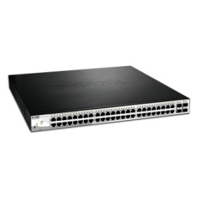 D-link switch dgs-1210-52mp 48 porturi gigabit 4 porturi sfp managedl2 capacity 104gbps 16k mac 46.50w