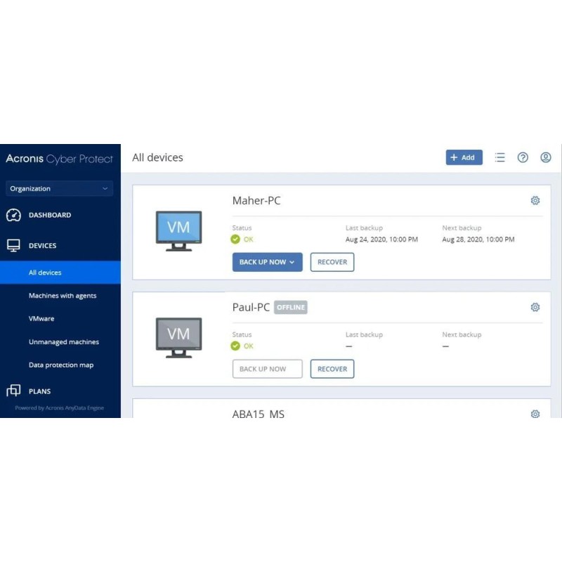 Subscriptie acronis cyber protect - backup advanced pentru virtual host subscriptie renewal valabilitate 3 ani