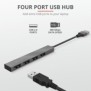 Adaptor trust halyx aluminium 4-port mini usb hub  specifications general storable cable no number of