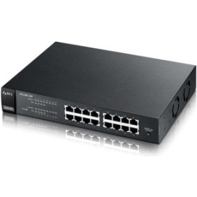 Zyxel es1100-16p 16-port fastethernet unmanaged poe switch 8 x 10/100 (poe) + 8 x 10/100.