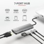 Adaptor trust dalyx 7-in-1 usb-c multiport adapter  specifications general storable cable  no number of usb