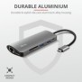 Adaptor trust dalyx 7-in-1 usb-c multiport adapter  specifications general storable cable  no number of usb