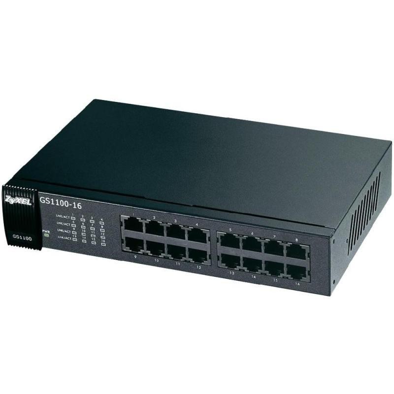 Zyxel gs1100-16 16-port gbe unmg switch