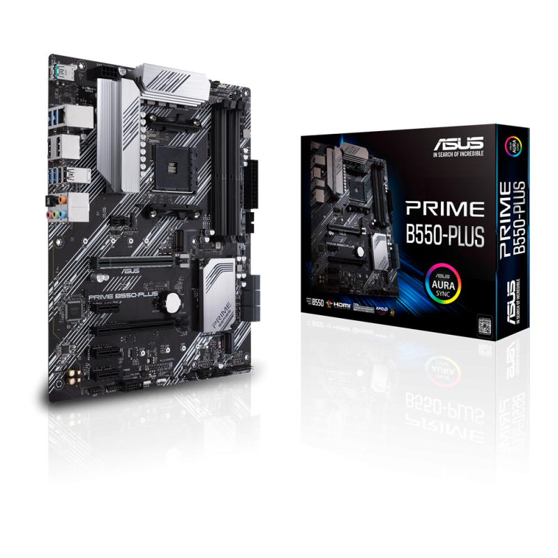 Placa de baza asus am4 prime b550-plus  cpu build in amd am4 socket for 3rd