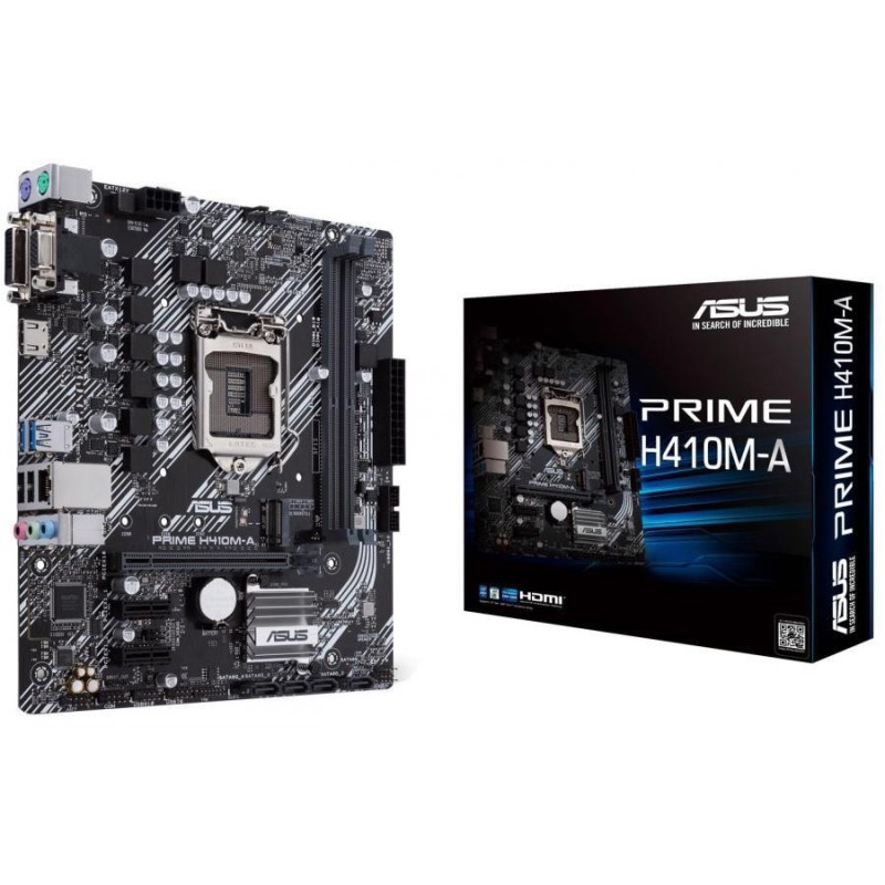 Placa de baza asus prime h410m-a/csm socket lga 1200  cpu intel® socket 1200 for 10th