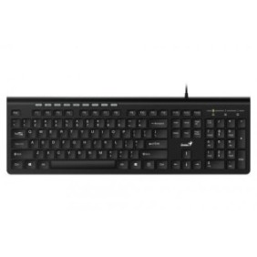 Genius slimstar 230 keyboard black  ● a combination of elegancy and convenience ● multimedia keys