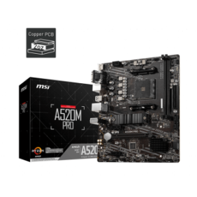 Placa de baza msi socket am4 a520m pro  specification model name a520m pro cpu support