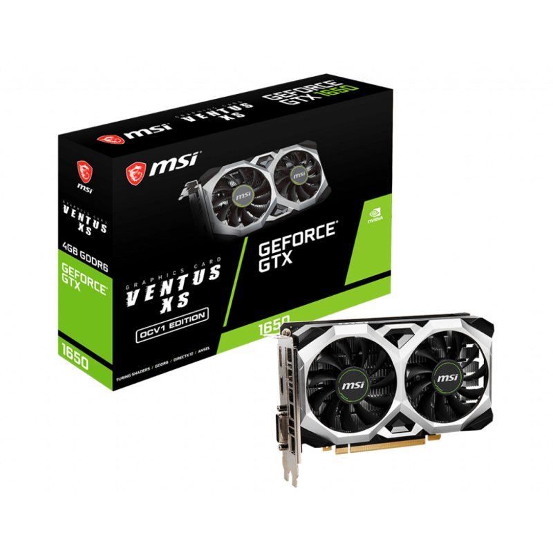 Placa video msi nvidia geforce gtx 1650 d6 ventus xs ocv1  specification model name geforce®