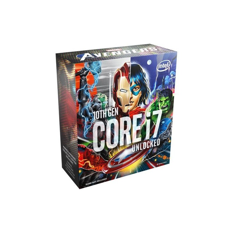 Procesor intel core 7-10700k 5.10 ghz lga 1200  avengers collectors edition packaging  product collection 10th