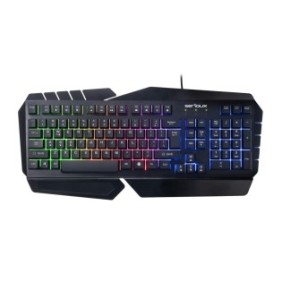 Tastatura gamig serioux andor 104 taste 19 taste anti-ghosting  design ergonomic iluminare rainbow structura metalica