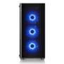 Carcasa thermaltake v200 tempered glass rgb spcc steel atx tower farasursa (tip atx montata jos)