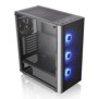 Carcasa thermaltake v200 tempered glass rgb spcc steel atx tower farasursa (tip atx montata jos)