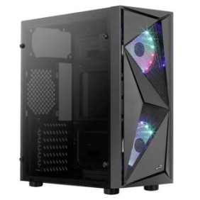 Carcasa aerocool glider cosmo iluminare rgb neagra spcc steel atx mid tower fara sursa (tip