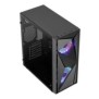 Carcasa aerocool glider cosmo iluminare rgb neagra spcc steel atx mid tower fara sursa (tip