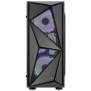 Carcasa aerocool glider cosmo iluminare rgb neagra spcc steel atx mid tower fara sursa (tip