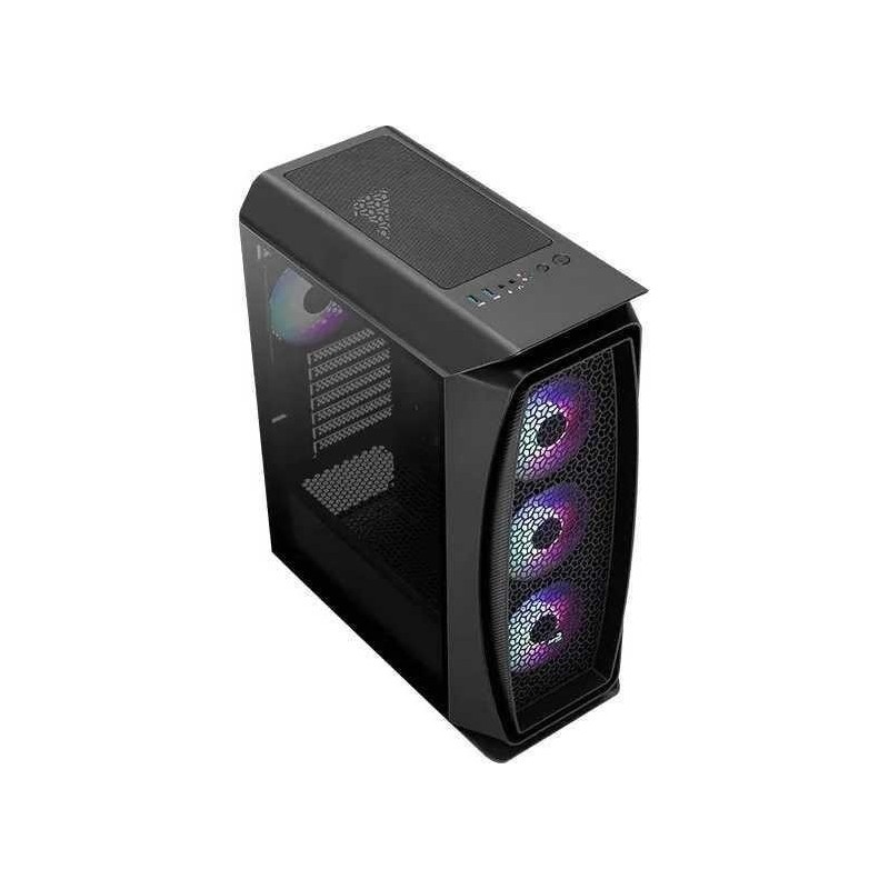 Carcasa aerocool aero one frost neagra abs steel atx mid tower farasursa (tip atx montata